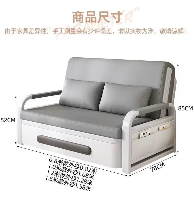 Sofa bed integrated dual-purpose small apartment Internet celebrity balcony multi-function retractable bed New technology