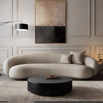 Elastic Luxury Living Room Sofa Modern Aesthetic Elegant Sectional Sofa Designer Replica Muebles Para El Hogar Nordic Furniture
