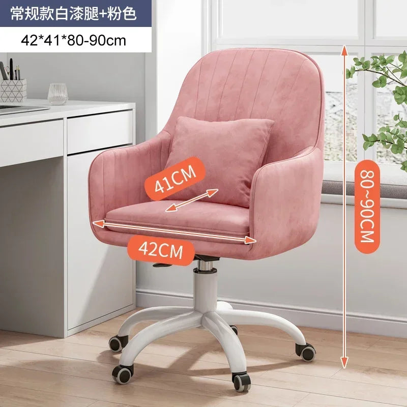 Modern Backrest Computer Chair Nordic Home Office Chairs Lift Swivel Armchair Soft Cushion Game Chair Creative Office Furniture