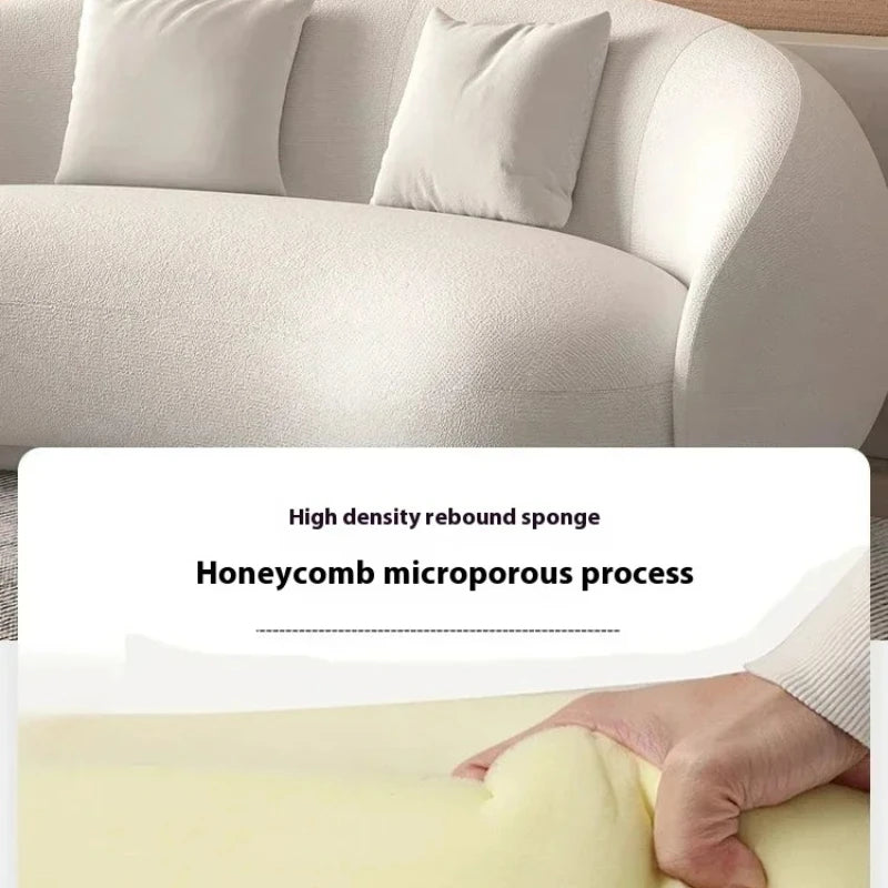 Italian Banana Sofa Minimalist Shaped Sofa Living Room Simple Modern Arc Cashew  Set Lazy Sofa Home Furniture