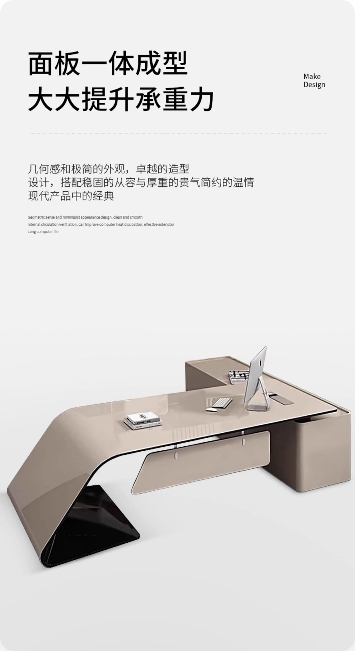 Luxury Home Office Desk Computer Gaming Shelves Folding Large Office Desk Executive Reception Mesas Escritorio Trendy Furniture