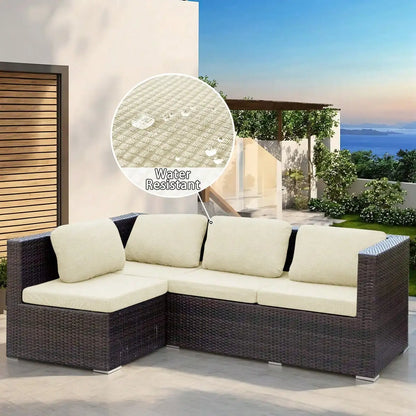 1pc Water-Reststant Polar Fleece Outdoor Sofas Covers, 230gsm Sofa Cushion Cover, Multiple Colors Available