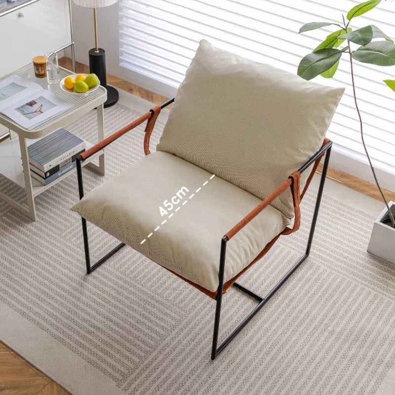 Relax Nordic Dressing Reading Chair Comfortable Lounge Deck Minimalist Designers Chair Single Fauteuil Relaxant Home Furniture