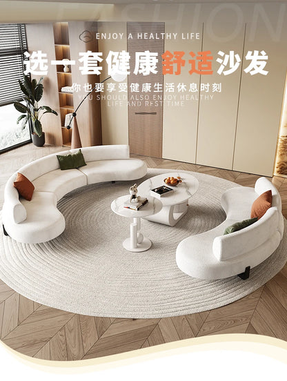 Nordic Light Luxury Curved Sofa Living Room Modern Simple Creative Comfortable Aesthetics Sofa Unusual Leisure Muebles Furniture