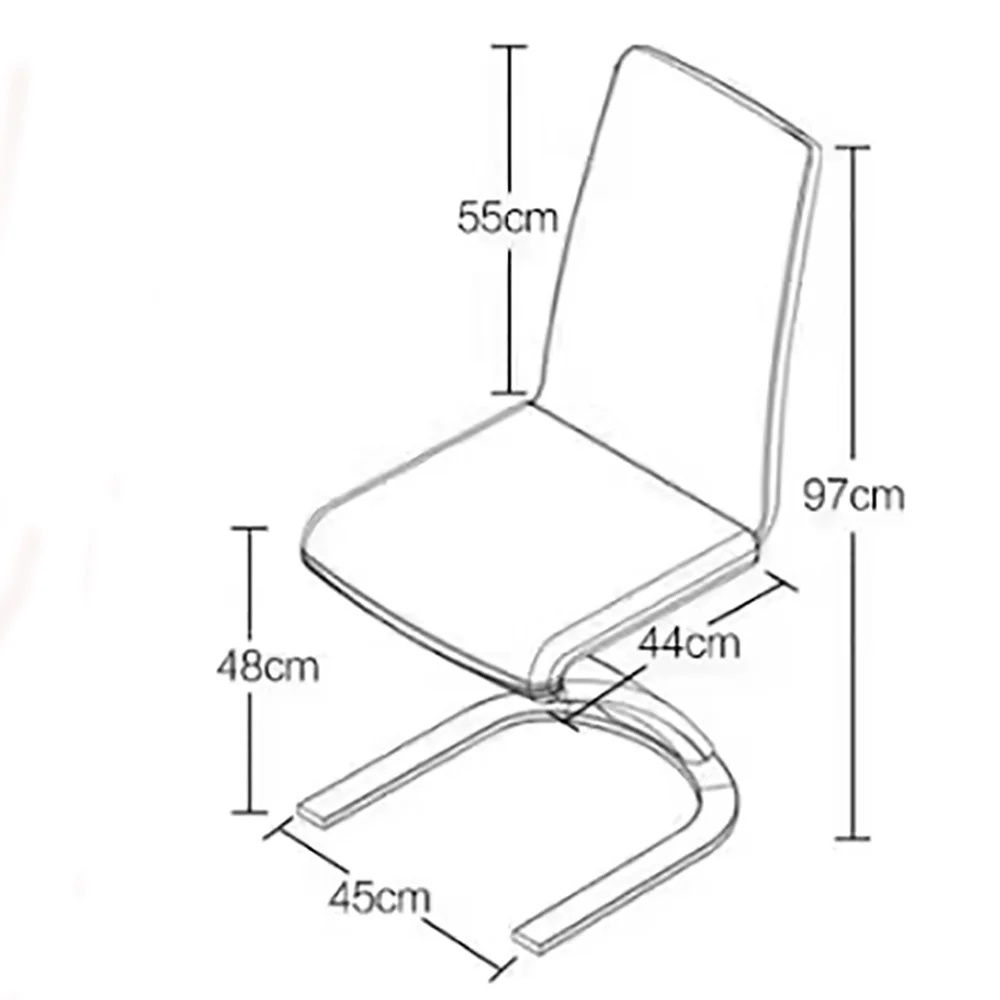 Set Of 2 Luxury Dining Chairs Modern Comfortable Living Room Designer Dining Chairs Aesthetic Beauty Chaise Home Furniture