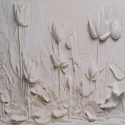 Custom Photo Wallpaper Modern Simple Art Lotus Flower Murals Living Room Bedroom TV Backdrop Wall Decor Luxury 3D Wall Papers