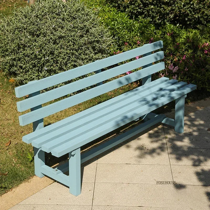 Chaises de jardin d'extérieur en bois antiseptique, banc de cour, villa, chaises de loisirs avec dossier, mobilier d'extérieur, balcon de maison, chaises longues Y