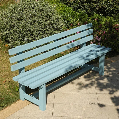 Chaises de jardin d'extérieur en bois antiseptique, banc de cour, villa, chaises de loisirs avec dossier, mobilier d'extérieur, balcon de maison, chaises longues Y