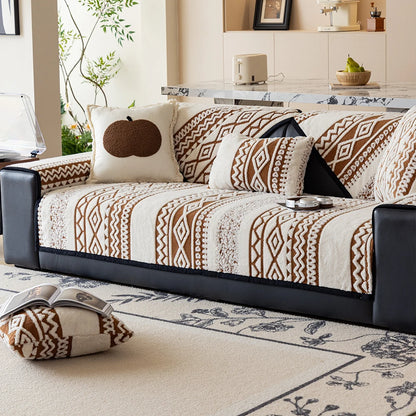 Protector Couch Cover for Sofa for Winter Fur-covered sofa cushion Pet Friendly Anti-slip Sofa Covers for living room