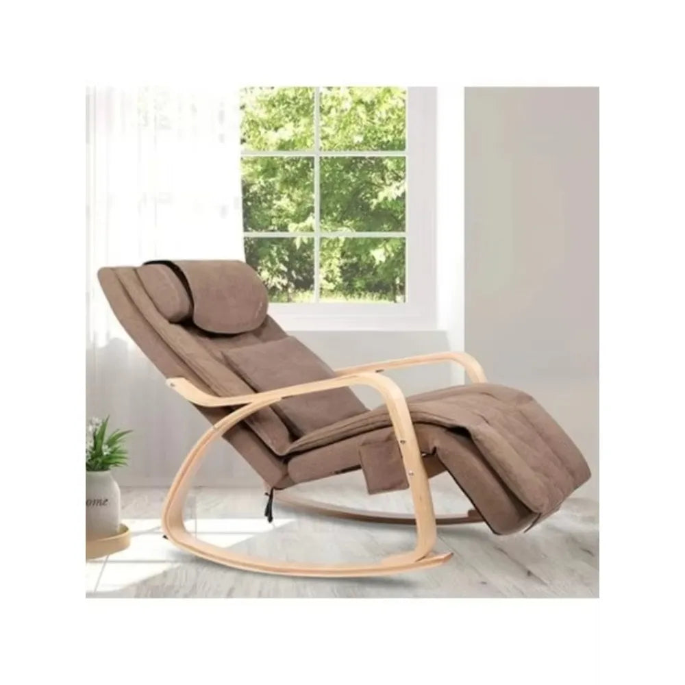 Folding Shiatsu Massage Chair with Adjustable Backrest and Heated Back