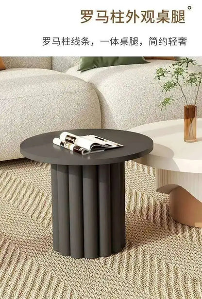 Table basse ronde de luxe, esthétique moderne, pour salon, table basse unique, glamour, minimaliste, meubles