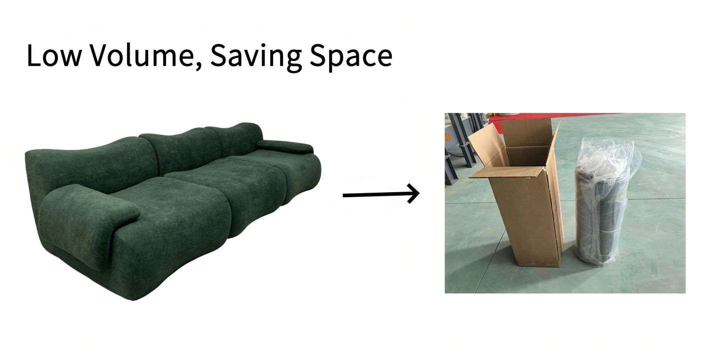 Wholesale Modern Living Room Furniture L-Shaped Sofa Compression Sofa Bed Combination Foam Sofa Compression
