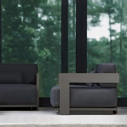 Outdoor villa terrace garden sun protection aluminum alloy sofa furniture set
