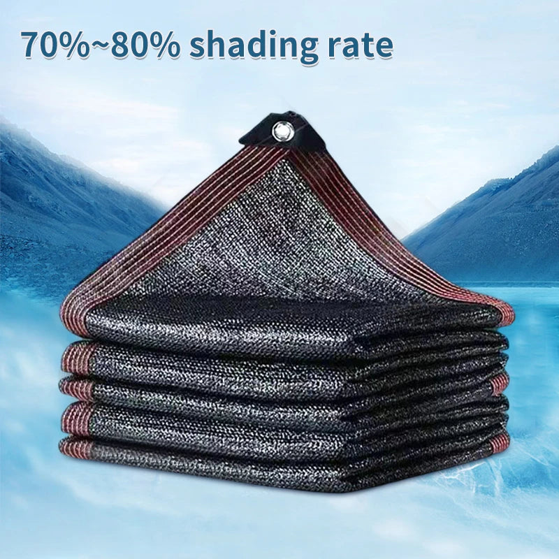 4x4m Camping Awning Tent  Summer Outdoor UV Protection Shade Membrane Sun Shade Net Car Tent Beach Privacy Sunscreen Mesh Cover