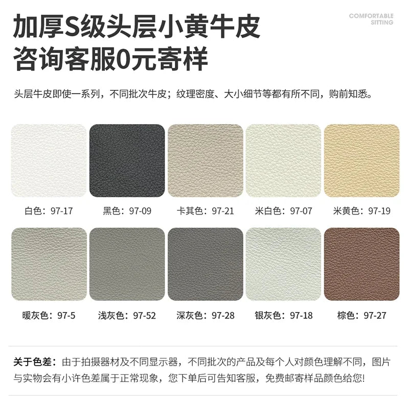 Designer Leather Sofa Living Room Ajustable Lounge Foldable Sofa Reclinable Modular Minimalist Woonkamer Banken Lounge Furniture