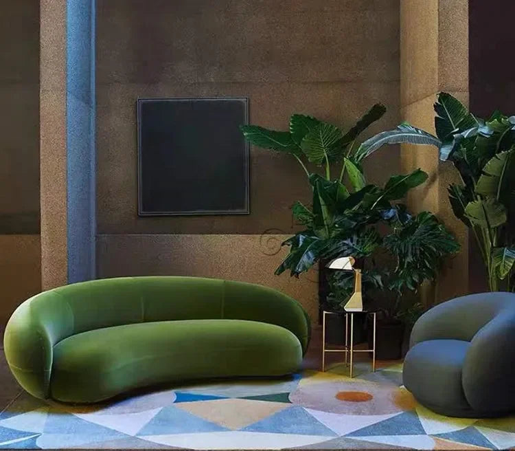 Luxury Living Room Sofas Minimalist Curved Nordic Luxury Lazy Sofa Aesthetic Double Sillas Para Sala De Estar Home Furniture