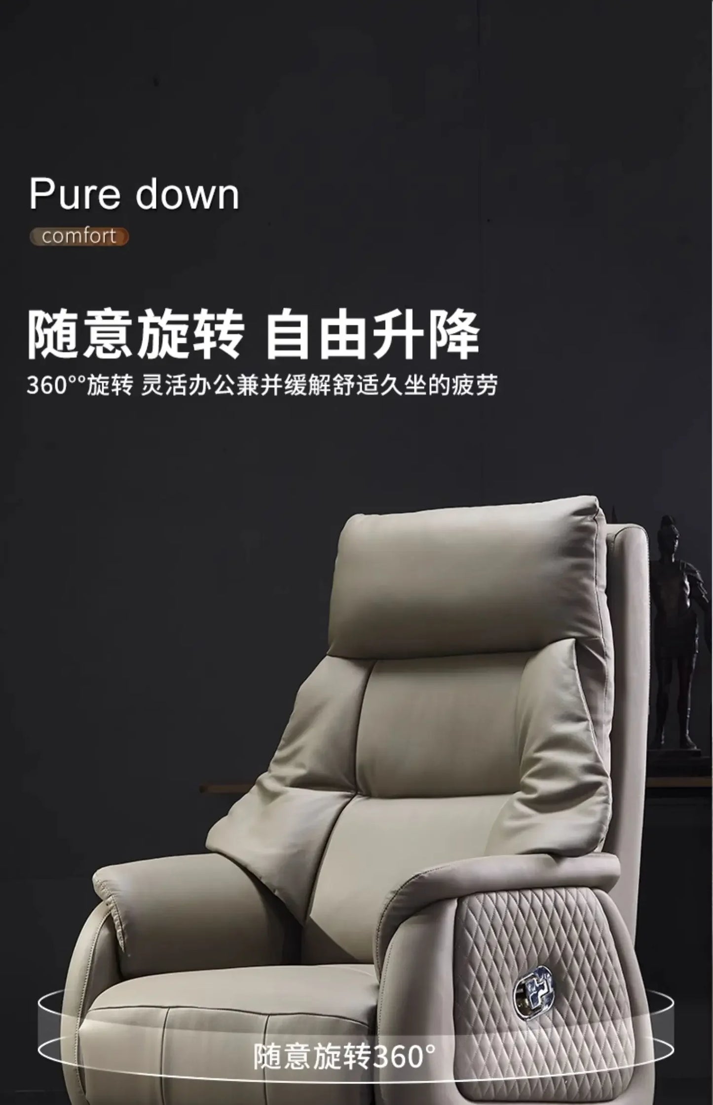 Comfortable Interior Office Chair Weightless Luxury Footrest Office Chair Conference Adjustable Silla De Oficina House Furniture