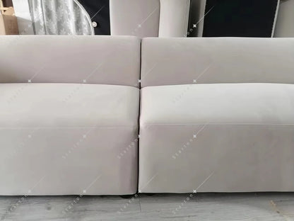 White Modern Couch Living Room 3 Seater Relax Sofas Furniture Modernos Boucle Living Room Luxury Modular Curved Sofa for Home