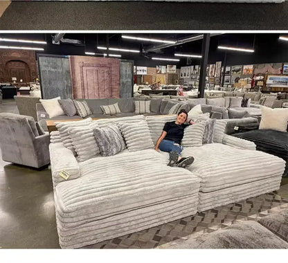 Design Filler Living Room Sofas European Beige Luxury Floor Compressed Sofas Puffs Recliner Modern Divani Soggiorno Furniture