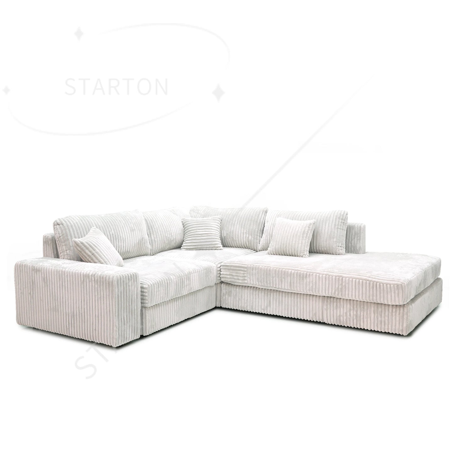 ATUNUS USA Showroom in Stock Sofa American Classic Living Room Furniture Corduroy Modular Sectional Couch Sofa Sets