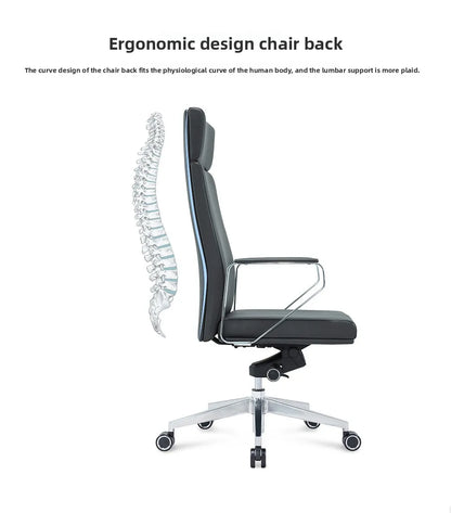 Fashion, boss chair, office, conference, ergonomics, top layer, cowhide