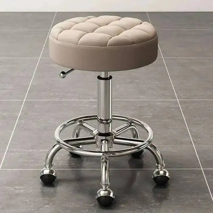 Barber Hairdressing Salon Chairs Gold Beauty Makeup Chair Furniture Office Desk Stool With Wheels Swivel Lifting Round Stools
