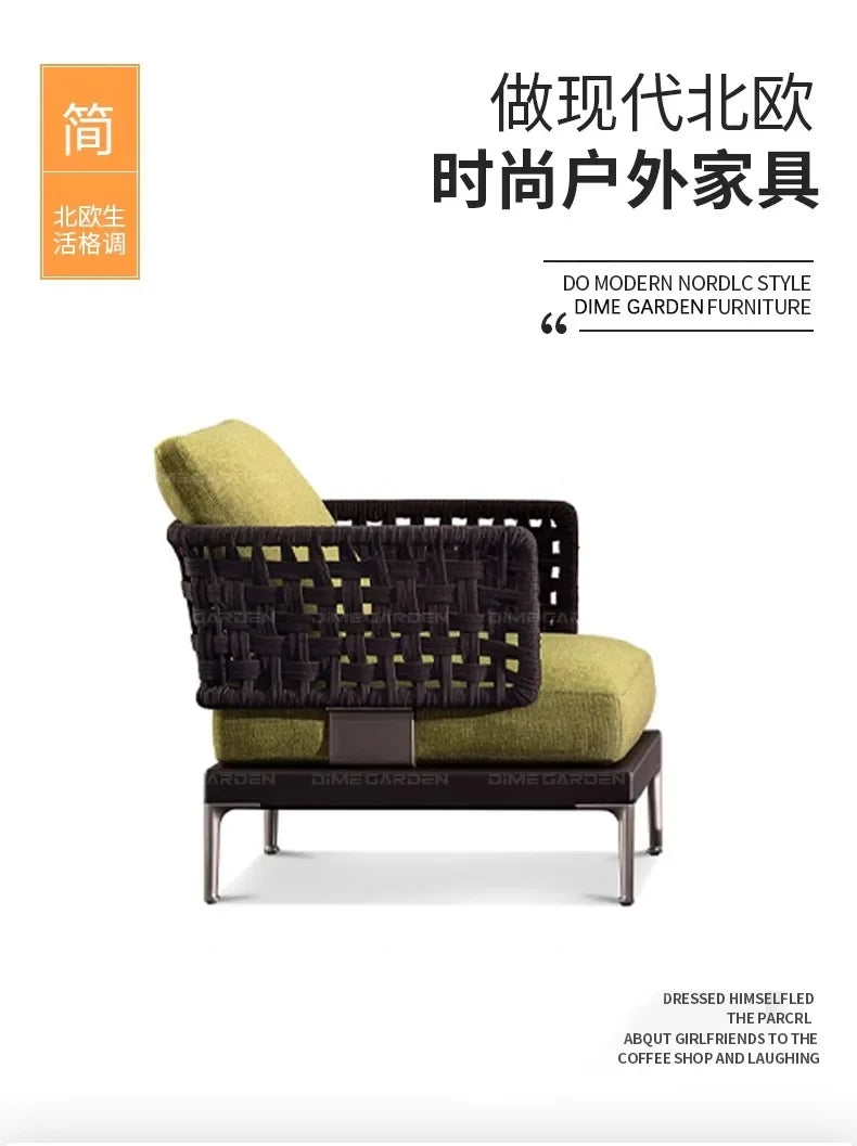 Minimalist Design Outdoor Sofas Personality Nordic Creative Garden Sofas Fashion Party Outdoor Furniture Gartenstuhl Lshysf