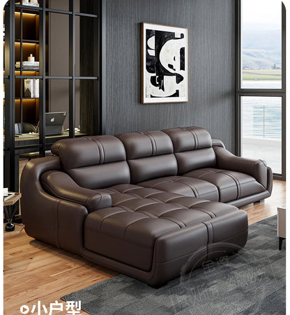 LH leather sofa first layer cowhide modern simple combination large and small apartment sofa