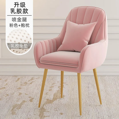 Modern Living Room Dining Chairs Home Furniture Bedroom Dormitory Back Chair Nordic Restaurant Kitchen Cafe Leisure Chair