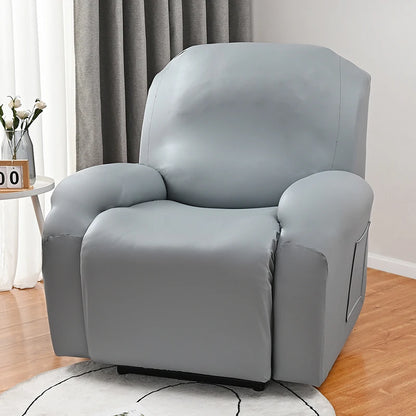 Waterproof PU Leather Recliner Sofa Cover Elastic All-inclusive Chair Covers Oil-proof Armchair Slipcovers Furniture Protector