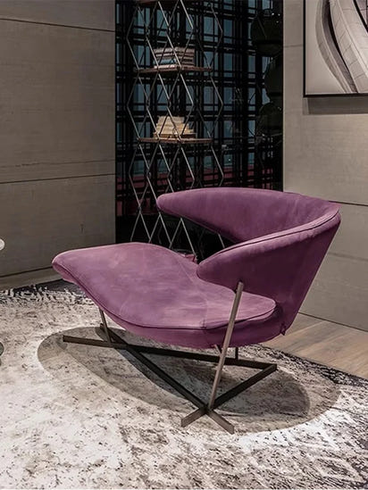 Manta FRP Leisure Batwing Shape Recliner Light Luxury Creative Strange Shape Chaise Longue