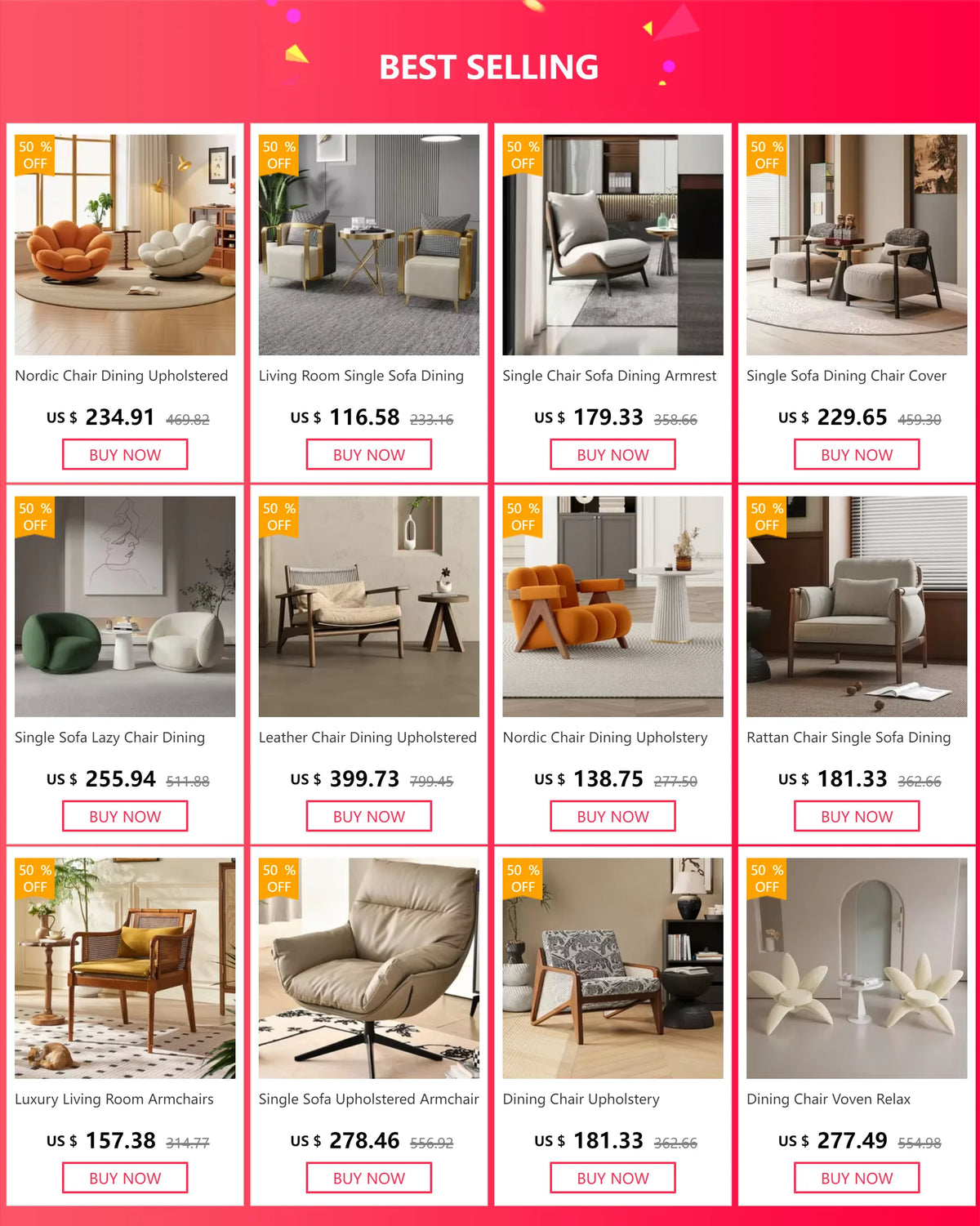 Living Room Single Sofa Dining Chair Victoria Relax Armchair Voven Upholstered Replacement Chairs Booster Nordic Floor Furniture