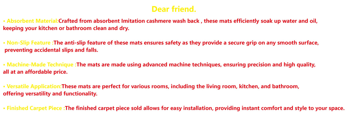 VIKAMA Light Luxury Cream Ins Style Soft Comfortable Absorbent Washed Quilt Living Room Bedroom Cloakroom Carpet Bedside Rug