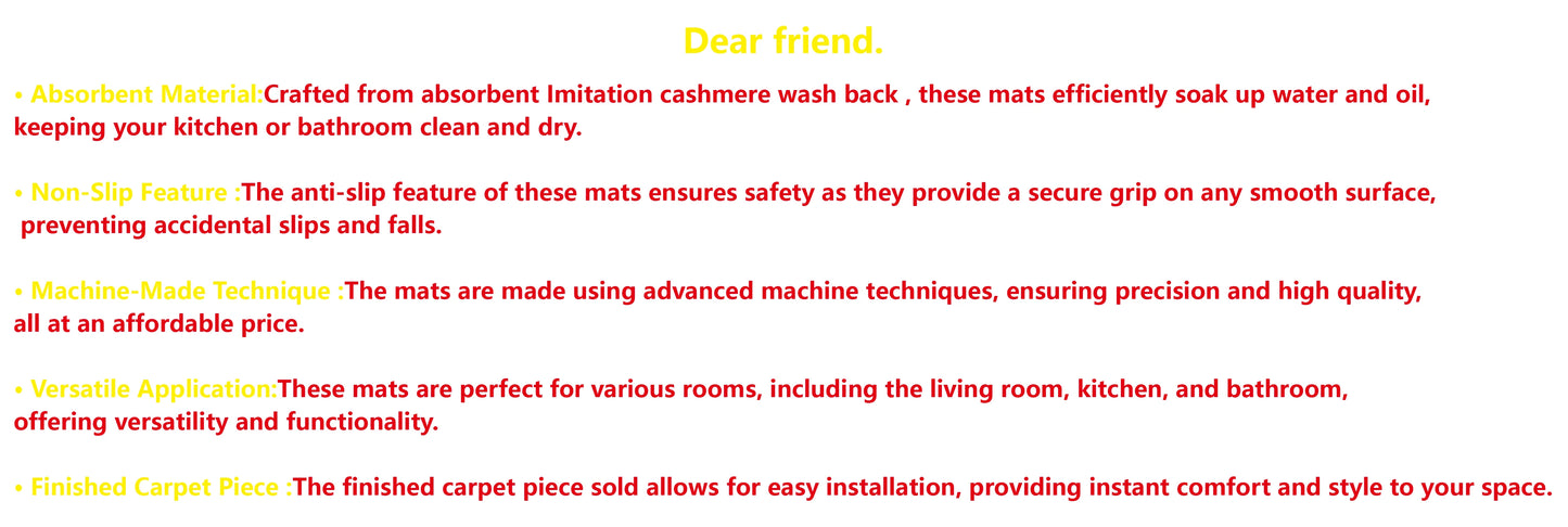 VIKAMA Light Luxury Cream Ins Style Soft Comfortable Absorbent Washed Quilt Living Room Bedroom Cloakroom Carpet Bedside Rug