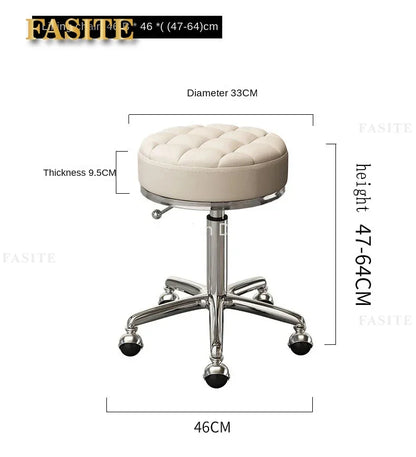 Rolling Hydraulic Chair Beauty Salon Stool Hairdressing Wheeled Beauty Tattoo Chairs Swivel Sedia Commercial Furniture
