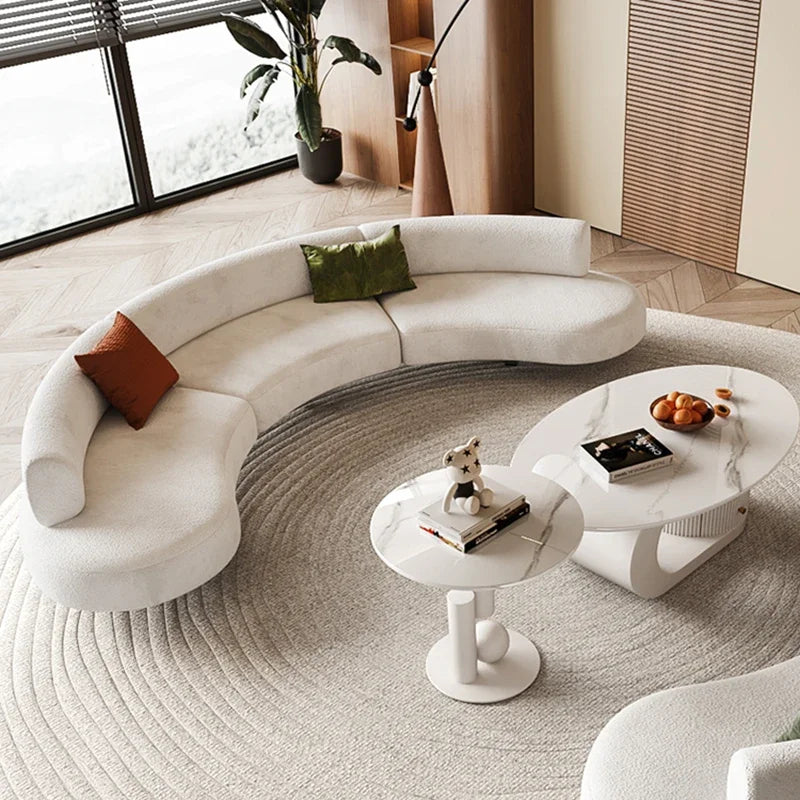 Elegant Luxury Nordic Sectional Sofa for Modern Living Rooms and Apartments
