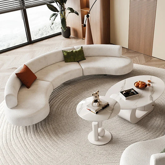 Elegant Luxury Nordic Sectional Sofa for Modern Living Rooms & Apartments