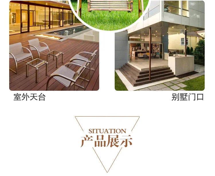 Advanced Wooden Patio Swings Balcony Villa Courtyard Fashion Patio Swings Hotel Simplicity Outdoor Furniture Columpiar Lsqq