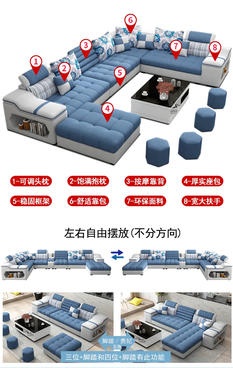 Living Room Minimalist Sofa Sectional Luxury Modern Home Sofa Lazy Comfortable Canape Salon De Luxe Furniture Accessories
