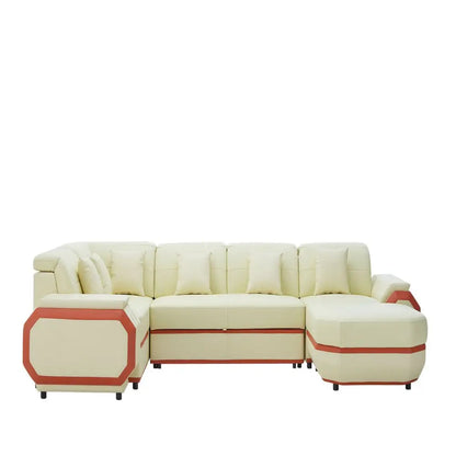 Modern Style Office Genuine Leather Sofa Set Furniture Living Room