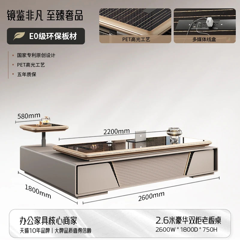 Bedroom Computer Office Desk Cheap Computer Gaming Drawer Conference Office Desk Reception Space Saving Tavolo Salon Furniture