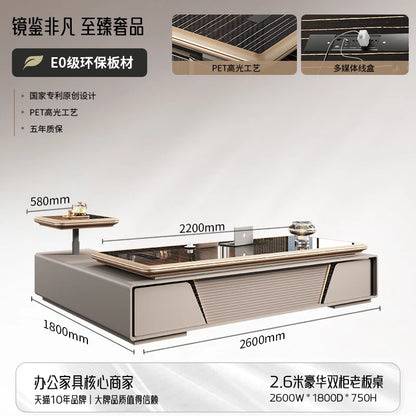 Bedroom Computer Office Desk Cheap Computer Gaming Drawer Conference Office Desk Reception Space Saving Tavolo Salon Furniture