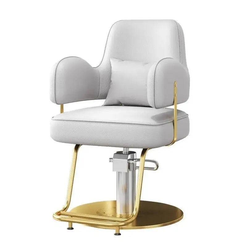 Style Durable Hair Salon European Barber Chairs Hairdressing Chair Dressing Room Back Armchair Recliner Cabeceros Furniture