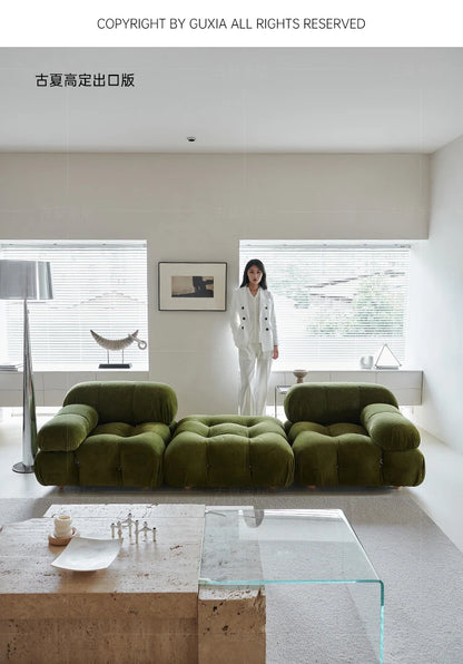 Modern Modular Fabric Sectional Sofa for Small Living Rooms