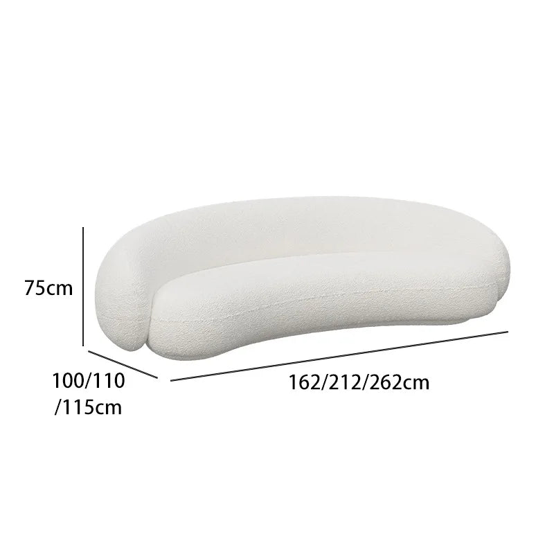 Nordic light luxury living room sofa coffee table combination beauty salon clothing store reception sofa chair small snail sofa