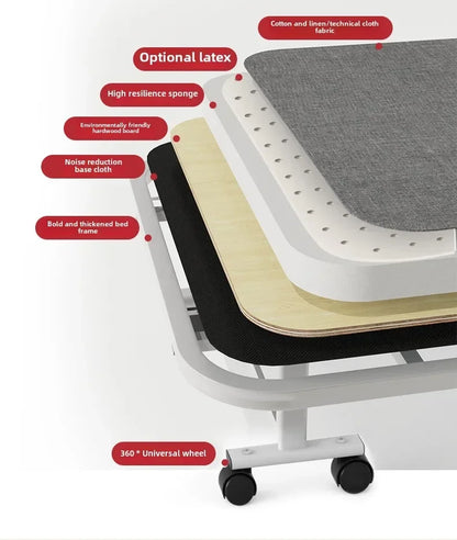 Rollaway bed Single office lunch break bed Nap bed Portable retractable hidden escort bed Rollaway bed Camp bed