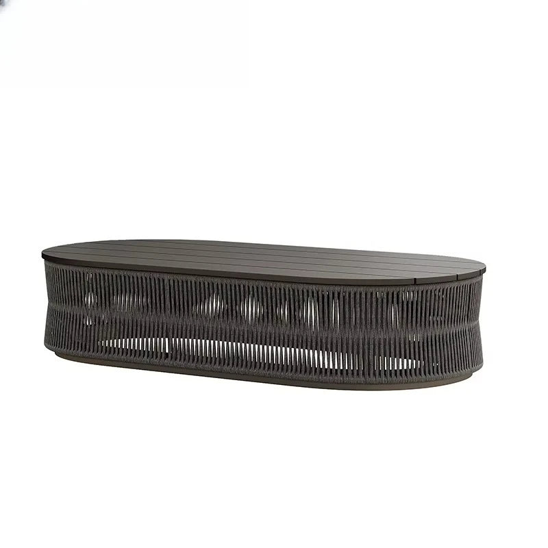 Outdoor furniture set Hotel garden set Terrace furniture set L-shaped sofa Resort villa terrace Aluminum outdoor rope sofa