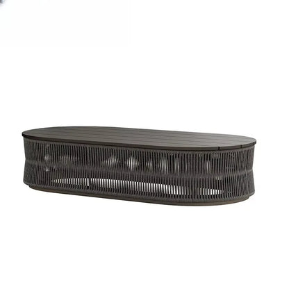 Outdoor furniture set Hotel garden set Terrace furniture set L-shaped sofa Resort villa terrace Aluminum outdoor rope sofa
