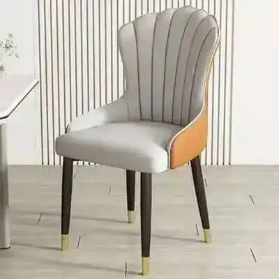 Ergonomic Furniture Modern Vip Restaurant Luxury Designer Dining Italian Chair Chairs Nail Gold Comedor Kitchen Legs Leather