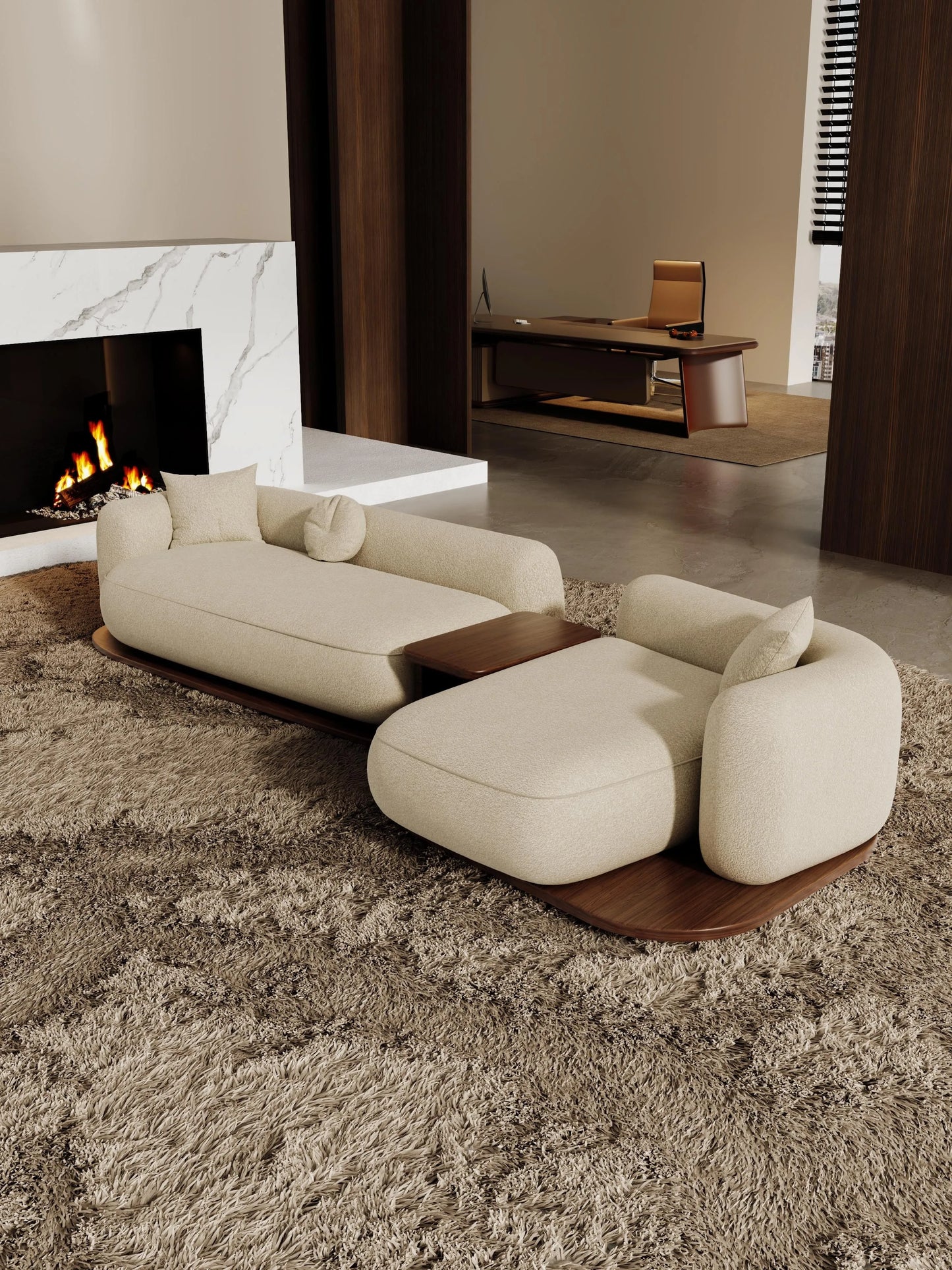 #Modern Modular Sectional Sofa for Living Room Cloud Soft Fabric Comfy Sleeper Couch Customizable Home Furniture